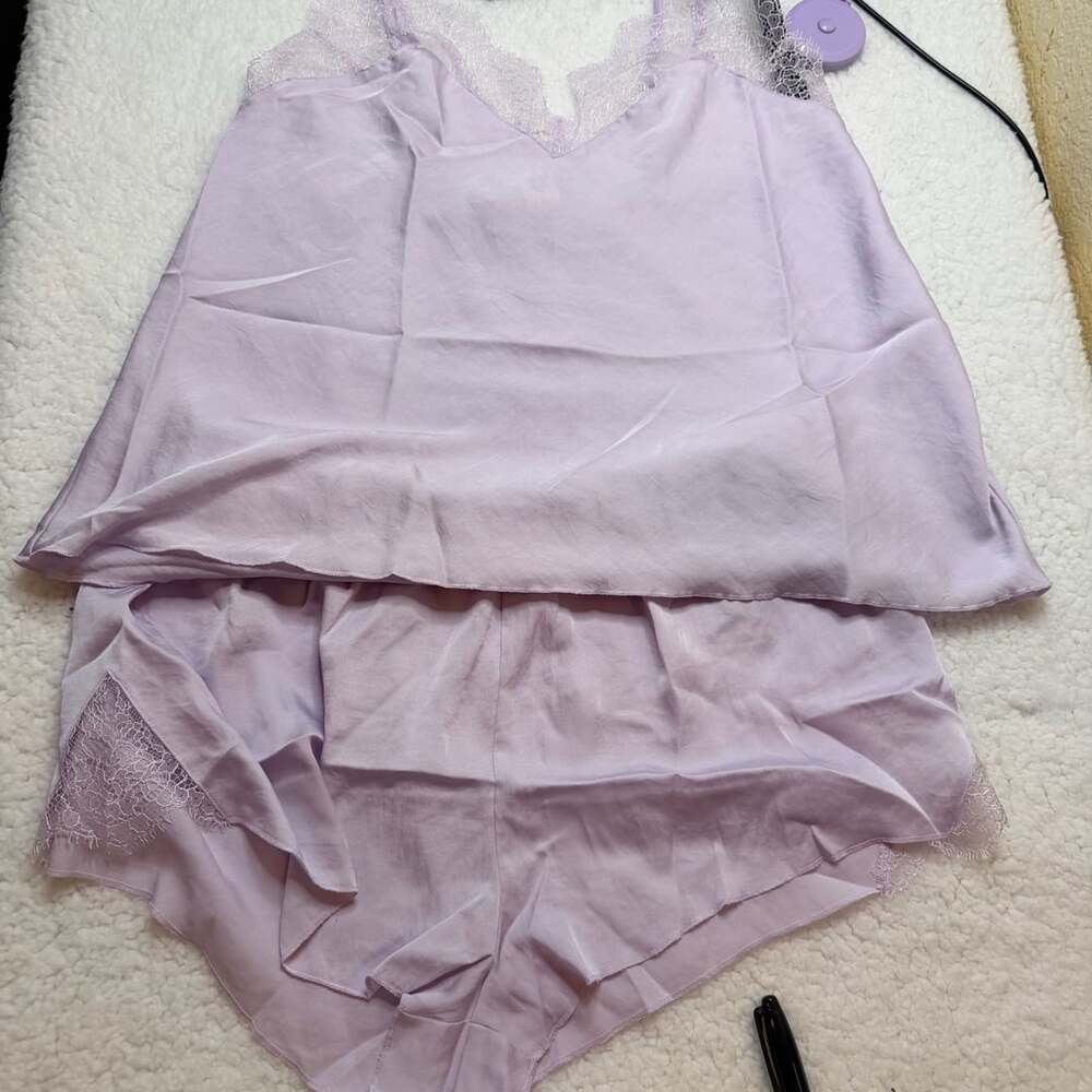 Victoria's Secret Satin Cami And Short Set Size M